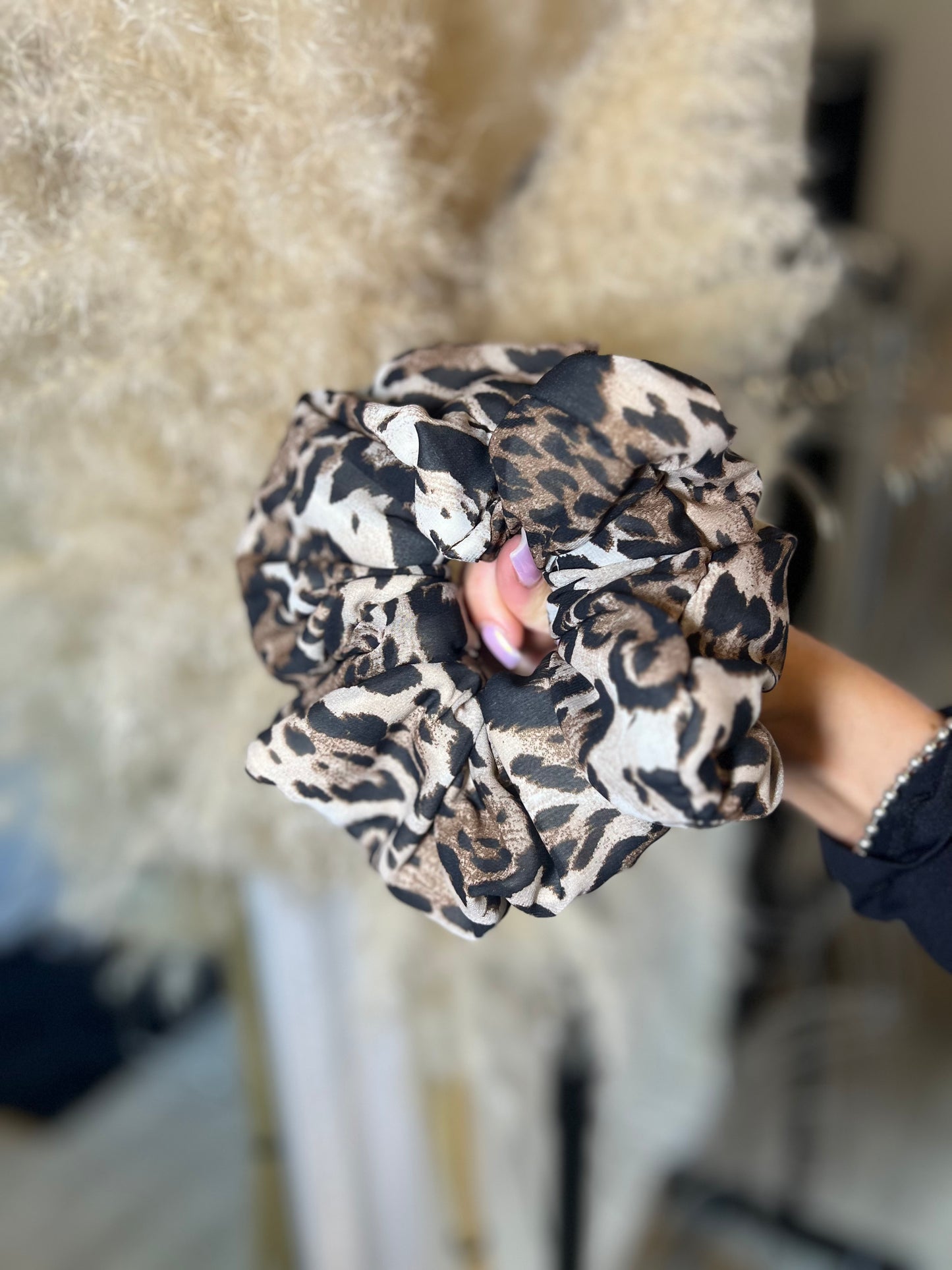 Animal Satin Scrunchie