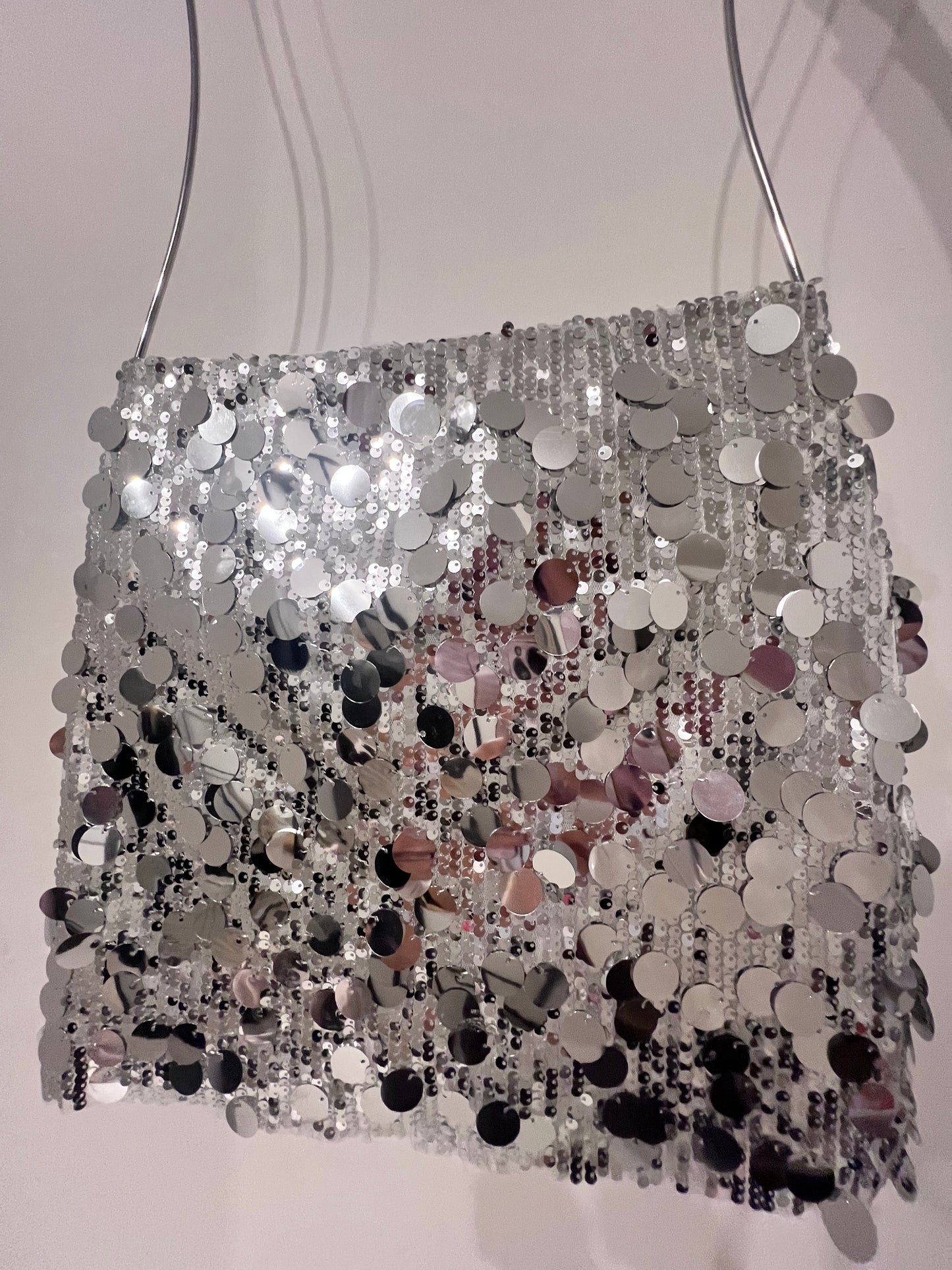 Silver Sequin Skirt